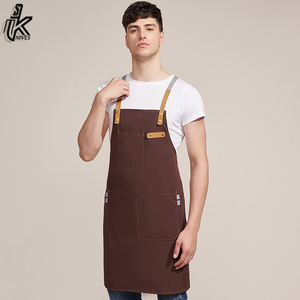 Black Color Denim Apron Chef Kitchen Apron for BBQ with Towel Loop and Multiple Pockets Apron - Product Image 4