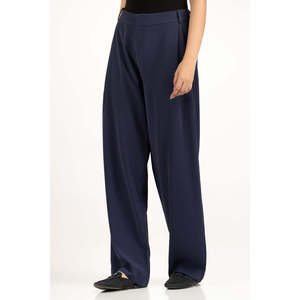 Pantalones de Pierna Ancha de Cintura Alta, Estilo Casual, Corte Regular, WM-TRC-WS25-301, Tela Crepé Antiarrugas - Product Image 1