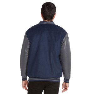 High Quality Men's Varsity Letterman Baseball <b>Jacket</b> with Genuine Leather Sleeves Latest Fashion Design - Product Image 3