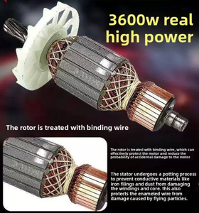 Martillo <span class=keywords><strong>Demoledor</strong></span> Eléctrico Profesional de 3600W, Taladro Manual de Demolición de Concreto de Alta Resistencia de 135A con Broca - Product Image 2