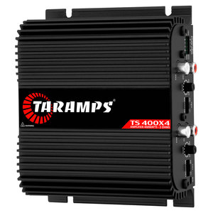 เครื่องขยายเสียงรถยนต์ Taramps TS 400x4 สีดำ พร้อมระบบอินพุตอัตโนมัติระดับสูง กำลังขับ 400 วัตต์ RMS 2 โอห์ม 4 แชนแนล ระบบเสียงเต็มช่วง - Product Image 3