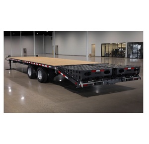 Factory Price 3 Axles 4 Axles 50ton 60ton Carry Construction Machinery <b>Heavy</b> <b>Equipment</b> <b>Lowboy</b> Lowbed Semi Truck <b>Trailer</b> - Product Image 2