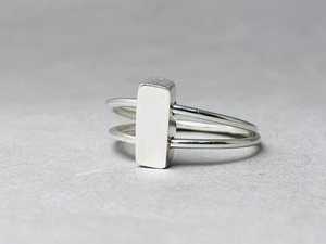 Anillos de barra de Plata de Ley 925 hechos a mano, recién llegados, barra doble, estilo bohemio, joyería de plata sólida delicada para bodas y fiestas - Product Image 3