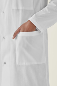 เสื้อโค้ทแล็ปทอปถักสีขาวสำหรับผู้ใหญ่ - Product Image 2