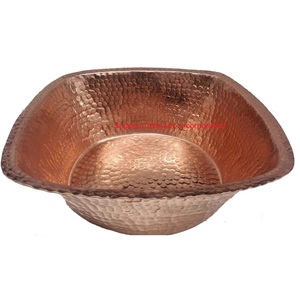 Bol de pédicure en cuivre pur martelé à la main de luxe pour spa professionnel et bain de pieds à la maison - Product Image 5