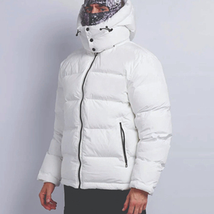 Hot Sale Winter Custom Design Hooded Men's <b>Puffer</b> <b>Jacket</b> Breathable Eco-Friendly Waterproof <b>Thin</b> 100% Nylon Quilted Zipper - Product Image 3