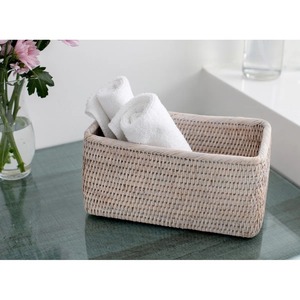 Cesta rectangular de ratán para mesa, cesta de almacenamiento hecha a mano, venta al por mayor, ecológica, hecha en Vietnam - Product Image 4