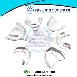 Bandejas de Impresión Dentales de Ortodoncia, de Aleación de Aluminio, Sin Perforaciones, Bandejas de Impresión No Oclusales - Product Image 6