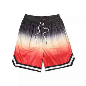 Short en maille de gymnastique pour hommes à séchage rapide respirant en coton polyester imprimé Short de planche à sublimation Logo personnalisé taille haute - Product Image 4