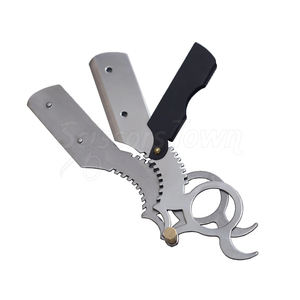 Maquinilla de afeitar recta para uso en salón con cuchilla de acero inoxidable y opciones de diseño de mango personalizado - Product Image 4