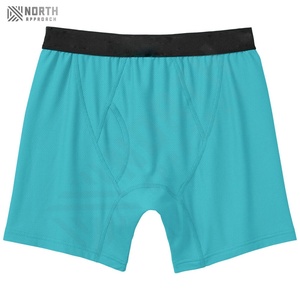 High Quality Premium <b>Men's</b> <b>Boxer</b> Underwear Comfortable Wholesale Customized Logo <b>Bamboo</b> Fiber High-rise Breathable Knitted <b>Men</b> - Product Image 3