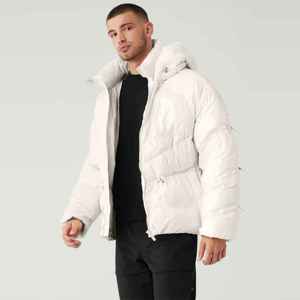 Veste polaire à capuche légère en toile pour homme Manteau d'hiver respirant et résistant à l'eau pour les sports de plein air à usage décontracté - Product Image 2