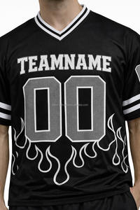 Maillot de football américain personnalisé en gros pour les Cowboys, respirant, imprimé, en maille cousue, grande taille, en polyester - Product Image 4