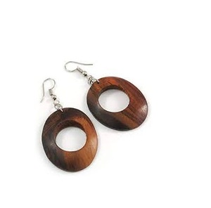 Pendientes de madera esigned, pendientes de madera, pendientes - Product Image 2