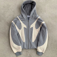 Sweat à capuche lourd personnalisé à fermeture éclair surdimensionné impression Dtg personnalisée de qualité supérieure et vêtements de style streetwear vêtements de mode