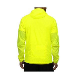 Haute qualité hommes printemps sport coupe-vent veste de pluie Logo de marque personnalisé nouveau Design coupe-vent à capuche col fermeture à glissière - Product Image 3