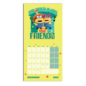 Calendario de Mesa 2025 de Despicable Me 4, Papel para Exhibición en Oficina, Reloj, Uso Promocional - Product Image 4