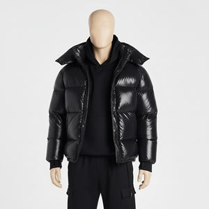 Chaqueta Acolchada Gruesa de Invierno para Hombre con Capucha y Diseño de Burbujas, Chaqueta de Burbujas de la Marca FITFASHION - Product Image 1