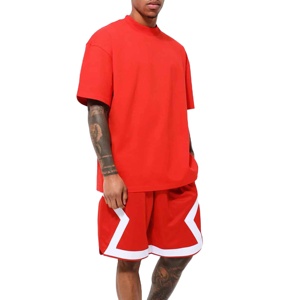 Conjunto de Camiseta y Pantalones Cortos Deportivos para Hombre, de Secado Rápido, Transpirable, de Algodón, para Fitness, con Estampado Personalizado de Marca, Verano 2026 - Product Image 2