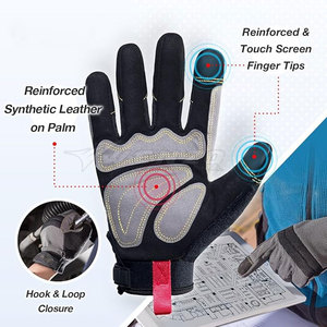 ถุงมือกันกระแทกแบบมืออาชีพ ดีไซน์ใหม่ ปี 2025 ขายส่ง คุณภาพสูง ทนทาน ระบายอากาศได้ดี ปรับขนาดข้อมือได้ ปลอดภัย - Product Image 2