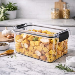 CASAMAX WL Contenant hermétique rectangulaire. 680ml Rangement de cuisine. Conteneur en acrylique anti-fuite de 10,5 x 17 cm. - Product Image 4