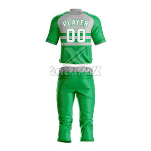 Tenue de baseball pour homme de qualité supérieure, 100 % polyester, séchage rapide, durable, respirante, personnalisable avec le nom de l'équipe, pour compétitions sportives - Product Image 2