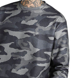 Survêtement en molleton cargo respirant personnalisé pour homme, streetwear, 100% coton, uni, col rond, survêtement et pantalon de survêtement - Product Image 3