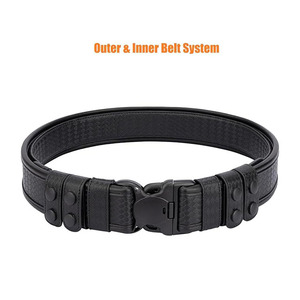 Ceinture Tactique Utilitaire en Cuir Pleine Fleur de Haute Qualité, Dernier Design, Boucle Automatique, Idéale pour le Travail en Extérieur - Product Image 2