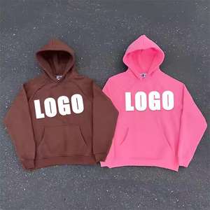 Sweat à capuche pour hommes 100% coton de haute qualité en détresse pour la conception d'impression bouffante Logo personnalisé vêtements de rue lourds pour la saison d'hiver - Product Image 1