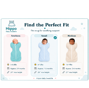 Premium Hippo Baby Swaddle Baby Blue Soft Newborn Sleep Sack Breathable Infant Wrap Luxury Baby <b>Comfort</b> - Product Image 2