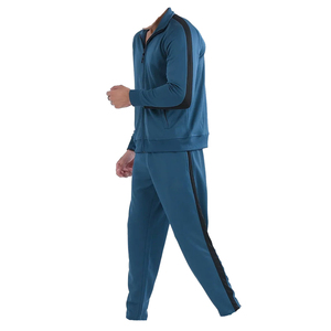 Conjunto de chándal de poliéster transpirable de peso pesado personalizable para hombre Sudadera con capucha y pantalones de chándal para correr Traje de chándal profesional - Product Image 2