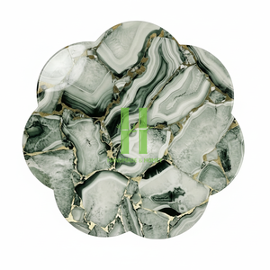 ที่รองแก้วลายดอกไม้เคลือบแลคเกอร์แบบมินิมอลแลคเกอร์สไตล์โมเดิร์น - Product Image 2