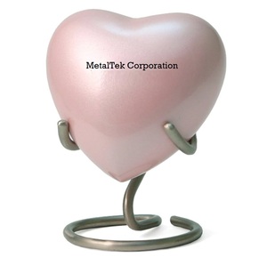 Petit Coeur Bleu Urne Crémation Support Doré Décoratif Miniature Enfants Nourrisson Animaux Cendres Enterrement Fournitures Funéraires Petit Souvenir - Product Image 2