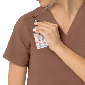 Nuevo logotipo personalizado al por mayor de alta calidad suave Hospital médicos y enfermeras mujer Scrub enfermería uniforme conjunto médico mujeres Scrub OEM - Product Image 3