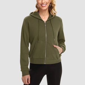 Sudadera con capucha y letras cortas de calidad a la moda, ropa de calle, jersey de peso pesado, sudadera recortada de gran tamaño para mujer - Product Image 3