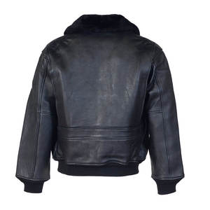 Veste en cuir pour homme, très vendue, imperméable, col montant personnalisé, logo sur le devant, style streetwear - Product Image 5