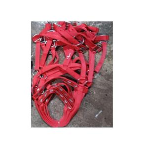Licou en nylon de couleur rouge et noire de qualité supérieure durable pour chevaux Taille et couleur personnalisées disponibles Fabricant de gros - Product Image 5
