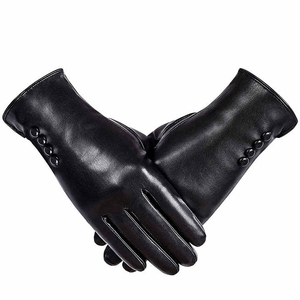 Gants de conduite en cuir pour femmes avec doublure douce à l'intérieur Gants de conduite pour hommes en cuir design ouvert Gants de conduite en cuir - Product Image 4