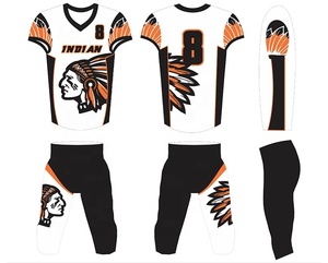 Uniforme de Fútbol Americano de Alta Calidad para Hombre, Manga Corta, Sublimación, Secado Rápido, 100% Poliéster, Logotipo Personalizado, Precio Razonable - Product Image 4