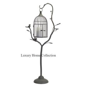 Hut Shape Metal Color negro recubierto de polvo pájaro jaulas para mascotas y casa para mascotas Alambre de hierro hecho mesa y colgante pájaros a granel sala de estar - Product Image 2