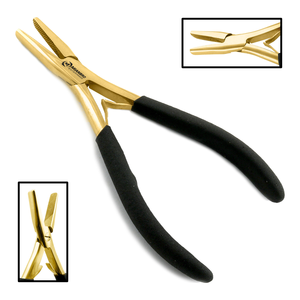Professional Gold Color Hair Extension Barber Salon Tools Custom Logo Hair Extension Pliers and Hair extension remover pliers - Product Image 2