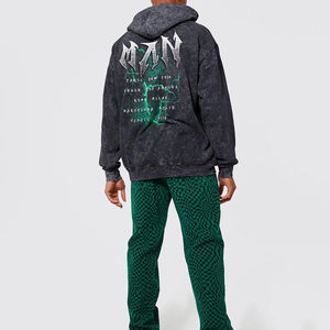 Sudaderas con Capucha de Forro Polar para Invierno, Diseño OEM de Alta Calidad, Lavado Ácido, Transpirables, de Secado Rápido, Sostenibles y Resistentes al Viento para Hombre, Venta al Por Mayor 2024 - Product Image 6