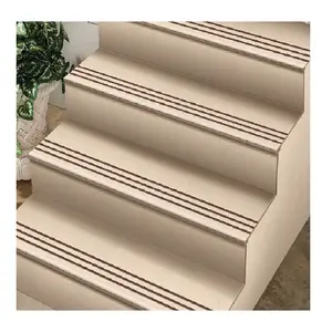 Step Tiles Size 20x120cm Riser Staircase Tiles Crema Beige Color Marble Steps with standard edge High Quality Grey Glazed