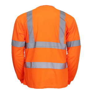 Camisetas de Trabajo de Alta Visibilidad para Hombre, Manga Larga, con Cinta Reflectante - Product Image 6