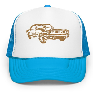 Casquette unisexe personnalisée de haute qualité en tissu mesh 5 panneaux 100% coton, impression de logo sur mesure, visière incurvée bicolore, ODM OEM - Product Image 3