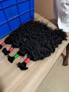 HairBloom Naturals Cabello a Granel Remy Indio Premium Natural de Doble Trama a Máquina, Todos los Colores Teñibles, 100-110g - Product Image 5