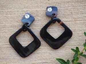 Boucles d'oreilles en corne de buffle de la meilleure qualité pour femmes, à prix de gros, en provenance d'Inde par glowin fashion - Product Image 2