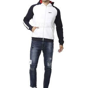 เสื้อฮู้ดซิปแบบสตรีทแวร์คุณภาพพรีเมียม สไตล์โอเวอร์ไซส์ ขายส่ง เสื้อผ้าแฟชั่นผู้ชาย เสื้อฮู้ดซิปเปล่าสำหรับผู้ชาย - Product Image 2
