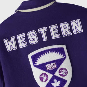 Chaqueta Universitaria OVO Western Mustangs Diseño 2025, Chaqueta Bomber de Invierno de Punto de Talla Grande con Bordado, Chaqueta de Béisbol Transpirable - Product Image 5