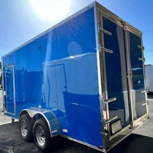 Remolque de Concesión Azul Oscuro de Eje Tándem de 7×16 de 2024, Unidad Móvil de Catering de Comida - Product Image 4